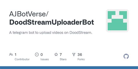 doodstream telegram bot|GitHub .